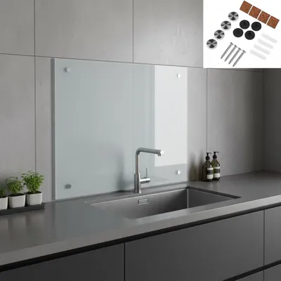 Zdjęcie produktu dla Chlapacz kuchenny 70x40cm chlapacz kafelkowy backsplash chlapacz kuchenny szkło matowe