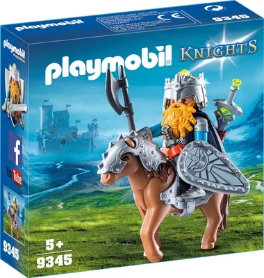 Produktbild von PLAYMOBIL 9345 Zwerg und Pony mit Rüstung