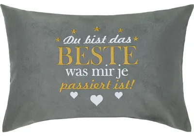 Produktbild von Liebevolles Dekokissen mit Spruch, 40 x 60 cm