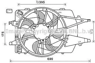 Produktbild von Lüfter, Motorkühlung AVA COOLING FD7577
