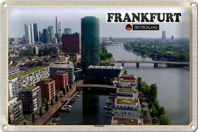 Produktbild von Blechschild Städte Frankfurt Deutschland Westhafen 40x30cm