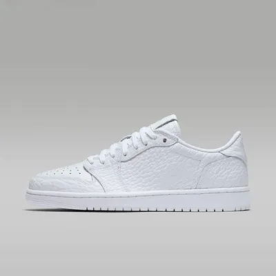 Produktbild von Nike Air Jordan 1 Retro Low "No-Swoosh Triple White" 872782-100, Größe: 44