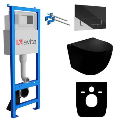 Produktbild von LAVITA WC-Set SINTO LAV 101 LAV 200.3.2 spülrandlos Chrom