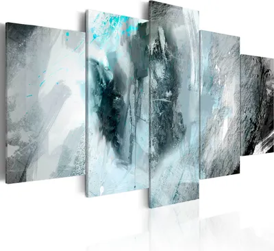 Immagine prodotto di Quadri su tela 200x100 cm a-A-0211-b-o quadro in tessuto non tessuto 5 pezzi stampa d'arte arte moderna arte murale XXL decorazione murale design quadro da parete ABSTRAKT