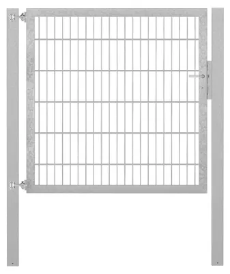Immagine prodotto di Alberts 635244 Cancello singolo Flexo con accessori, zincato a caldo, larghezza 125 cm, altezza 120 cm