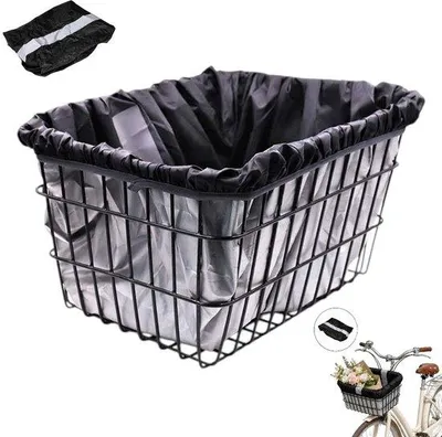 Image de Housse de protection pour vélos - Matériau Oxford imperméable - 42 x 33 x 25 cm - Noir