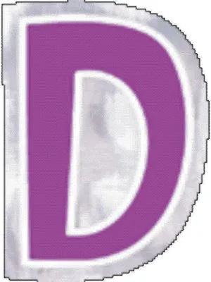 Produktbild von 48 Ballonsticker Buchstabe D