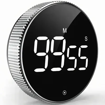 Image de Minuterie de cuisine numérique, minuteur de cuisine, minuteur à œufs, magnétique avec grand écran LED, compte à rebours, minuterie de cuisson pour la cuisine, la pâtisserie, Retoo