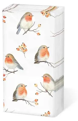 Image de Noël - Mouchoirs 21,5 x 22 cm - 4 plis - à 10 pièces par paquet