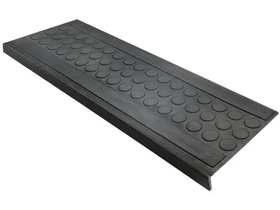 Zdjęcie produktu dla Gumowe maty schodowe do użytku zewnętrznego | Coin | 25 x 75 cm | 1 sztuka