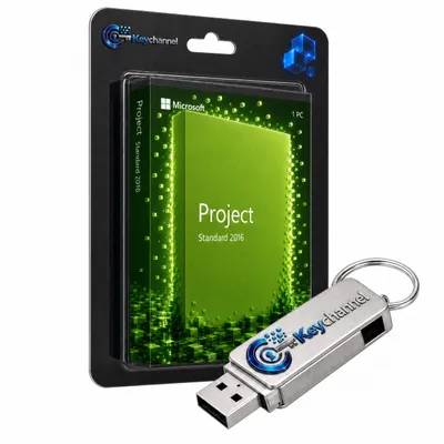 Produktbild von Microsoft Project 2016 Standard - Inkl. Installations-USB-Stick und Lizenz