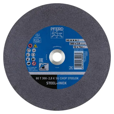 Produktbild von PFERD Cut-off wheels for chopsaws (CHOPSAW) SG CHOP STEELOX, 30 cm, 20 Stück(e)