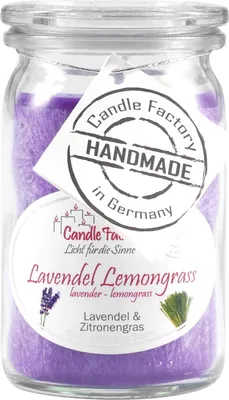 Produktbild von Candle Factory Baby Jumbo Lavendel Lemongrass Duftkerze Dekokerze 308059