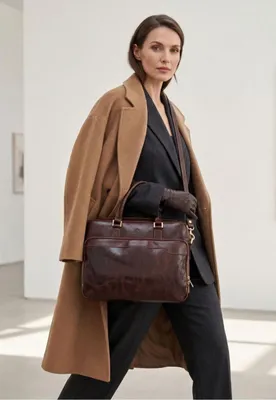 Produktbild von Aktentasche Laptoptasche Modell „Mantova“ – Exklusive Leder Business Tasche -