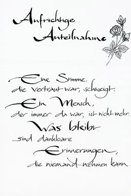 Produktbild von Trauer – Beileid - Kondolenzkarte im Format 11,5 x 17 cm mit