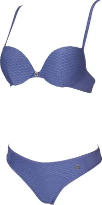 Produktbild von Damen Bikini Bademode mit Bügel wattierte Cups und Slip EMPORIO ARMANI Artikel 262333 5P360 BIKINI PUSH UP SLIP, ITA S - CN 160 / 88, Poliammide 92%,Elasthan 8%