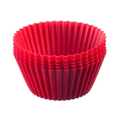 Zdjęcie produktu dla Westmark 6 Silikon Muffinformen, ø 7 cm, rot 30142260