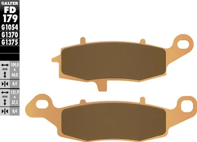 Produktbild von Bremsbeläge Kh231 Gesintert Metallic (Gold) Strasse