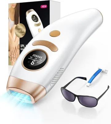 Produktbild von JUNG IPL-Haarentferner IPL Geräte Haarentfernung Laser 3 in 1 Funktion Effizient Laser, 999900 Lichtimpulse, 1 Aufsatz, Frauen, Männer, Intimbereich