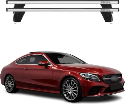 Produktbild von Menabo Dachträger für Mercedes C Klasse C205 Coupe 2016-2023 75kg Alu Silber 2x