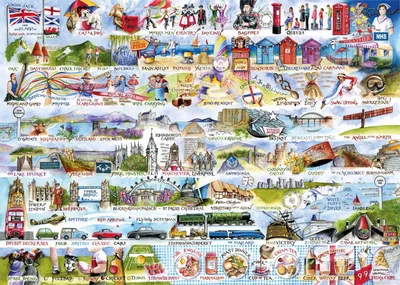 Obrázek produktu pro GIBSONS Puzzle Symboly Velké Británie 1000 dílků