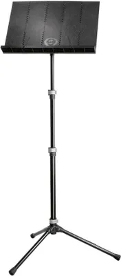 Zdjęcie produktu dla 12125 Stolik do nut dla orkiestry, czarny, składany, z regulowaną wysokością od 54,5 do 122 cm, z torbą