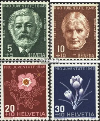 Produktbild von Briefmarken Schweiz 1945 Mi 465-468 (kompl.Ausgabe) gestempelt Pro Juventute