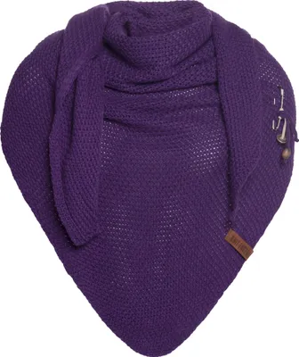 Produktbild von Knit Factory Coco Dreiecksschal - Purple - 190x85 cm