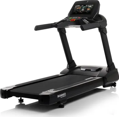 Produktbild von HAMMER Laufband TR 8000 ’25 – Profi Laufband elektrisch, bis 22 km/h & 15% Steigung, TFT-Display, klappbar, mit Pulssensoren & 10 Trainingsprogrammen