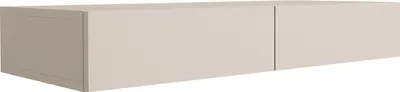 Produktbild von Hängender Schminktisch mit zwei Schubladen, glatte Front - Farbe: Kaschmir, 100 x 40 x 16 cm