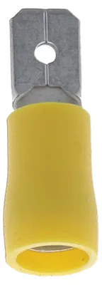 Flachsteckhülsen, vorisoliert, männlich, 6,35x0,8 mm, 2,6-6 mm², 25 St.
