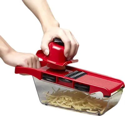 Produktbild von Gemüsehobel/Reibe – Kartoffelhobel, Gemüsehobel, Mandoline, Schneidereibe, Zwiebelhobel