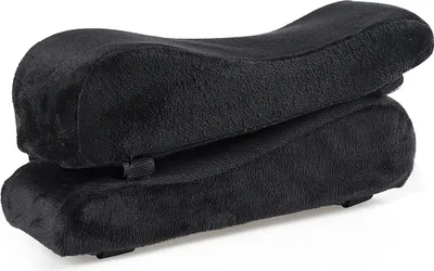 Produktbild von 2 Stück Ergonomisches Armlehnenpolster, Memory Foam Ellbogenpolster, Schwarz/Grau