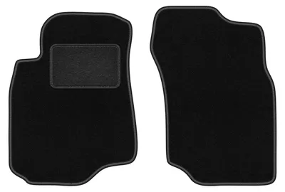 Zdjęcie produktu dla Wielganizator dywaniki welurowe LUX przednie do Mitsubishi Lancer VII kombi, sedan (2003-2008) - czarne dywaniki samochodowe BASIC komplet (2 szt.)