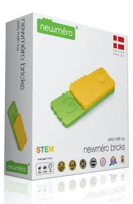Produktbild von Newmero – Mathematik-Bausteine. Kleines Set mit 27 Teilen.