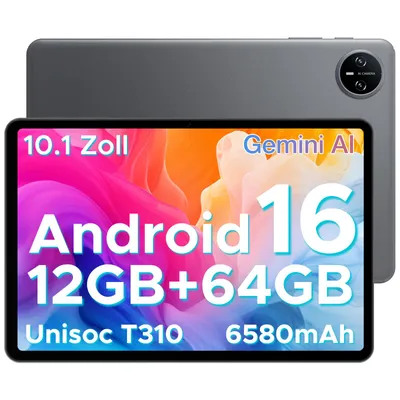 Produktbild von DOOGEE TAB A9 - Tablet,Android 16, 10,1 Zoll, 12(3+9)GB RAM+64GB(bis 2TB erweiterbar), WiFi 5,Doppellautsprecher