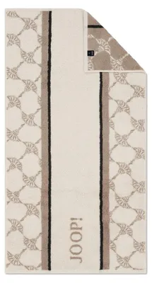 Produktbild von Duschtuch - 80 x 150 cm - Beige - Braun - Baumwolle - mit Logo