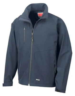 Produktbild von Result Herren Softshell-Jacke, zweilagig, wasserabweisend, atmungsaktiv FK575 (XL) (Marineblau)