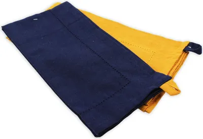 Obrázok produktu pre HOME ELEMENTS Utierka z recyklovanej bavlny, 2 ks, 50 x 70 cm, tmavomodrá + žltá
