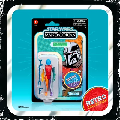 Produktbild von Star Wars: The Mandalorian Retro Collection Actionfigur Prototype Edition 10 cm