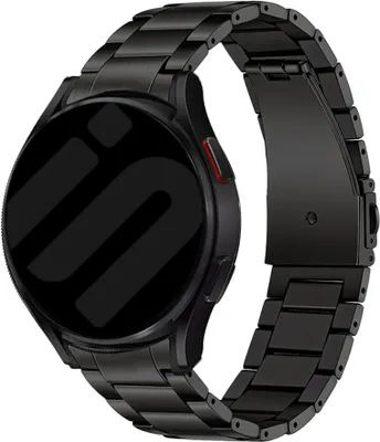 Produktbild von Strap-it Samsung Galaxy Watch 6 Classic 43mm Titan Armband (Schwarz)