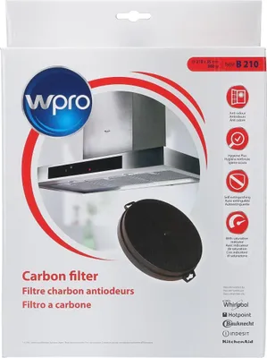 Produktbild von Bauknecht Wpro 481281718524 Kohlefilter Aktivkohlefilter Filter Geruchsfilter antibakteriell rund 210/200mm Dunstabzugshaube auch FAC539 Typ B210 Electrolux 50202077009 Indesit