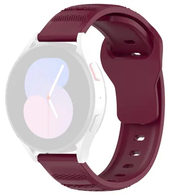 Obrázek produktu pro Techsuit – řemínek Watchband 20 mm (W050) pro Samsung Galaxy Watch 4/5/Active 2, Huawei Watch GT 3 (42 mm)/GT 3 Pro (43 mm) – vínový