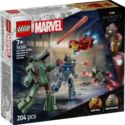 Immagine prodotto di LEGO MARVEL 76320 Iron Man & War Machine vs. Hammer Drones