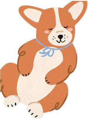 Zdjęcie produktu dla Serwetki Corgi, 11x15 cm, mix (1 op. / 12 szt.)