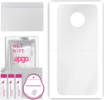 Produktbild von apgo Rückseite Schutzfolie, klar, kompatibel mit Motorola Moto G6 Play, Hinten Hydrogel-Displayschutzfolie mit Positionierhilfe, kratzfest, einfache Montage