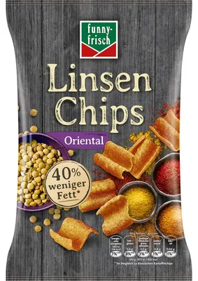 Image de funny frisch Chips de lentilles à l'orientale croustillantes et épicées végétariennes 90g