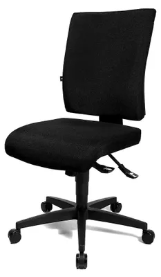 Produktbild von Bürostuhl Comfort | Höhenverstellbare Rückenlehne | Bezug schwarz