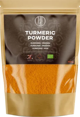 Produktbild von Reines Kurkumapulver aus Curcuma longa, 100 g, mit hohem Gehalt an natürlichem Curcumin