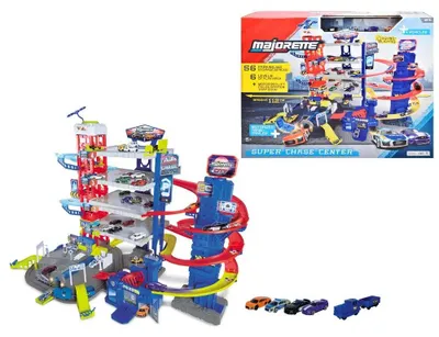 Image de Majorette Majorette Super Chase Center + 5 véhicules